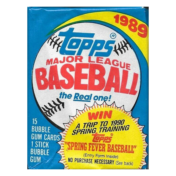 1989 Topps Major League Baseball - The Real One - Pack | Upstate Sports ...